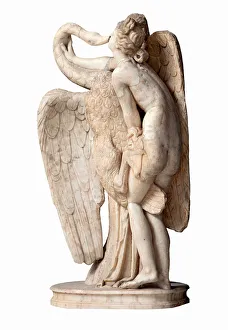 Erotic Art Gallery: Leda and the Swan, 2nd cen. AD. Creator: Art of Ancient Rome, Classical sculpture