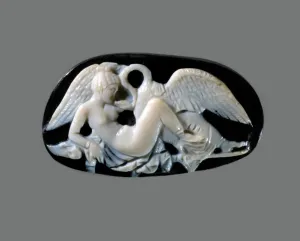 Onyx Prints: Leda and the Swan (Cameo), 3rd cen. AD. Creator: Classical Antiquities