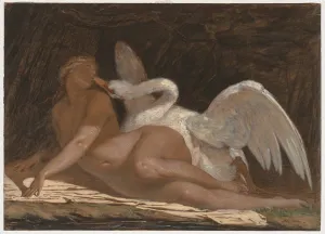 Leda and the Swan. Creator: Adolphe Yvon (French, 1817-1893)