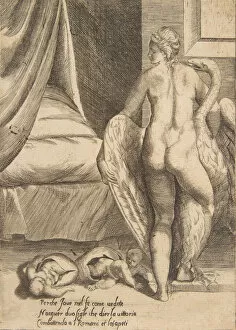 Leda and the Swan, from The Loves of the Gods, 1531-76. Creator: Giulio Bonasone