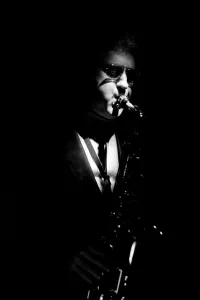 Spotlight Prints: Lee Konitz, Ronnie Scotts, Soho, London, November, 1986. Artist: Brian O Connor