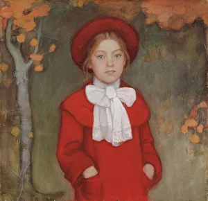 Hands In Pockets Prints: Leena, the Artist's Daughter, 1903. Creator: Eero Jarnefelt