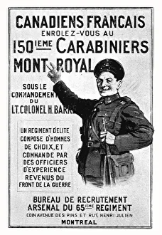 French Canadian Prints: L'effort Canadien; Un appel