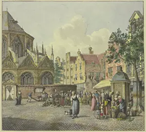 Vendor Prints: On the left, the chancel of a church; on the right