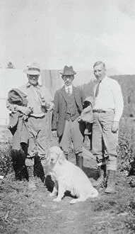 Travellers Collection: Left to right: Mr. Herron, Frank G. Carpenter and Duncan Stuart, between c1900 and 1916