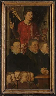 Donor Prints: Left wing of a Memorial Triptych