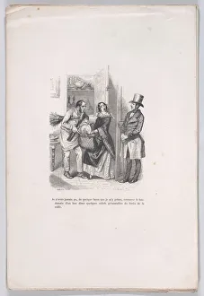 J J Grandville Prints: Leftovers from the Little Miseries of Human Life, 1843. Creator: Quichon