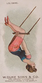 Swinging Prints: Leg Swing, from the Gymnastic Exercises series (N77) for Duke brand cigarettes, 1887