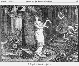 Drawbridge Prints: A Legend of Camelot - Part 3, 1866. Artist: George du Maurier