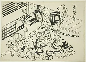 Torii School Prints: Legend of Taishi, Scene 2 (Taishiden nidanme)