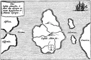 Legendary island of Atlantis