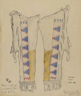 Artists Notes Prints: Leggings, 1935. Creator: George B. Wally