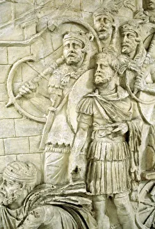 A Lorenzini Gallery: Legionaries, Trajans Column, Rome, Italy. Artist: A Lorenzini