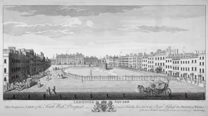 Maurer Collection: Leicester Square, Westminster, London, c1740