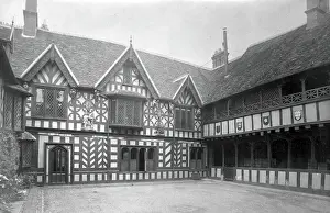 Leaded Glass Prints: Leicester's Hospital, Warwick: the courtyard