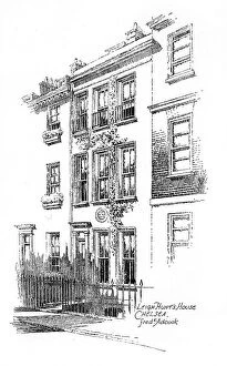 John Adcock Collection: Leigh Hunts house, Chelsea, London, 1912. Artist: Frederick Adcock