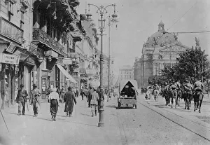 Street Lighting Prints: Lemberg, between c1915 and c1920. Creator: Bain News Service