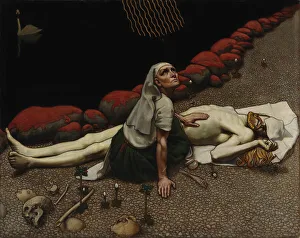 Repair Prints: Lemminkäinen's Mother, 1897. Creator: Akseli Gallen-Kallela