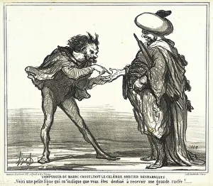 Moroccan Prints: L'Empereur du Maroc consultant le celèbre sorcier Desbarolles