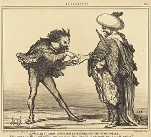 Turbans Prints: L'Empereur du Maroc consultant le celebre sorcier Desbarolles