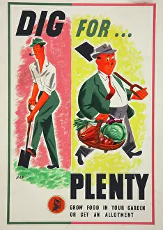 Shortage Prints: Lend A Hand On The Land - Dig For Plenty