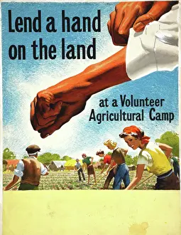 Nationalism Prints: Lend A Hand On The Land - at a Volunteer Agricultural Camp