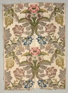 Plain Compound Cloth Prints: Length of Brocade Textile, 18th century. Creator: Unknown