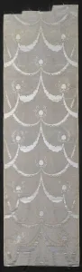 Laurel Wreaths Prints: Length of Dress or Furnishing Fabric, Lyon, 1852 / 70. Creator: Unknown