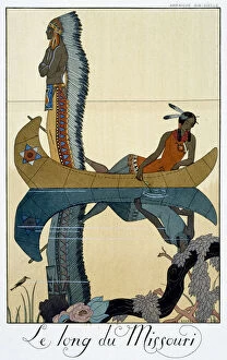 Barbier Gallery: The Length of the Missouri, 1922. Artist: Georges Barbier
