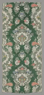Images Dated 15th January 2022: Length of Woven Silk, Netherlands, 1720s. Creator: Unknown