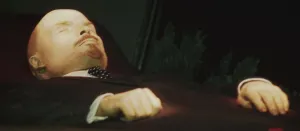 Lenin Prints: The Lenins dead body at the Lenins Mausoleum Artist: Anonymous
