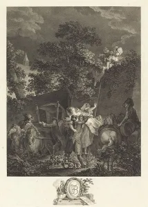 Kidnap Prints: L'enlevement nocturne, 1780. Night Abuction. Creator: Nicolas Ponce