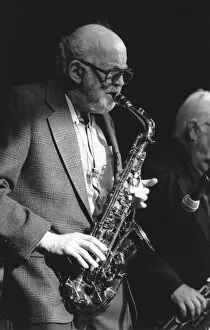 Alto Saxophone Gallery: Lennie Niehaus, c1986. Creator: Brian Foskett