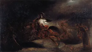 Lenore, the dead travel fast, c1830. Creator: Ary Scheffer
