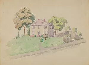 Lawn Gallery: Lenrert Estate, c. 1936. Creator: Gladys Cook