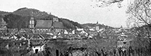Romanian Prints: L'entrée de l'armee Roumaine en Transylvanie; Les anciennes fortifications de Brasso