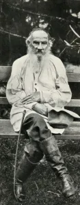 Leonard Russell Prints: Leo Tolstoy, c1908, (1947). Creator: Sergey Mikhaylovich Prokudin-Gorsky