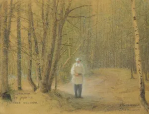 Essayist Prints: Leo Tolstoy in the forest