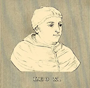 De Medici Prints: Leo X, (1475-1521), 1830. Creator: Unknown