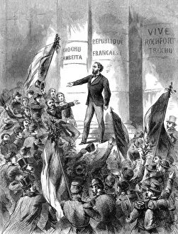 Images Dated 28th May 2009: Leon Gambetta proclaiming the Republic of France, 4th September 1870 (1882-1884)