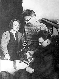Images Dated 29th November 2008: Leon Trotsky and his family, Alma Ata, USSR, 1928