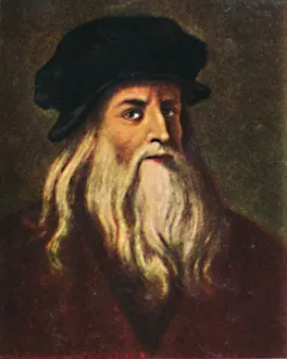 Engineer Prints: Leonardo da Vinci 1452-1519. - Selbstbildnis, 1934