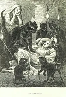 Scary Prints: Leonard's Dream, 1855. Creator: Jemima Blackburn