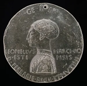 Pisanello Prints: Leonello d Este, 1407-1450, Marquess of Ferrara 1441 [obverse], 1444. Creator: Pisanello