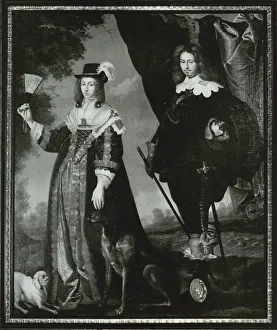 Karel Van Prints: Leonora Christina, Countess Ulfeldt (1621-1698) and Valdemar Christian of Schleswig-Holstein (1622-1656)