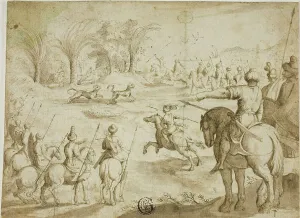 Leopard Prints: Leopard Hunt in Persia, n.d. Creator: Unknown