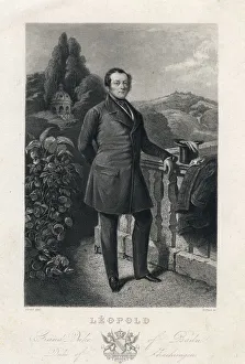 Leopold I, Grand Duke of Baden, 19th century.Artist: Raffaut Leopold I, Grand Duke of Baden, 19th century.Artist: Raffaut