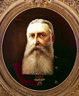 King Of The Belgians Collection: Leopold II, King of Belgium, 1865-1909 Artist: Pierre Tossyn