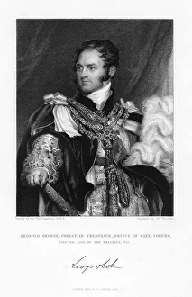 Leopold of Saxe-Coburg and Gotha, 1831. Artist: J Thomson