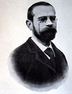 Leopoldo Alas Clarin (1852 - 1901), Spanish writer, engraving of Ilustracion Leopoldo Alas Clarin (1852 - 1901), Spanish writer, engraving of Ilustracion